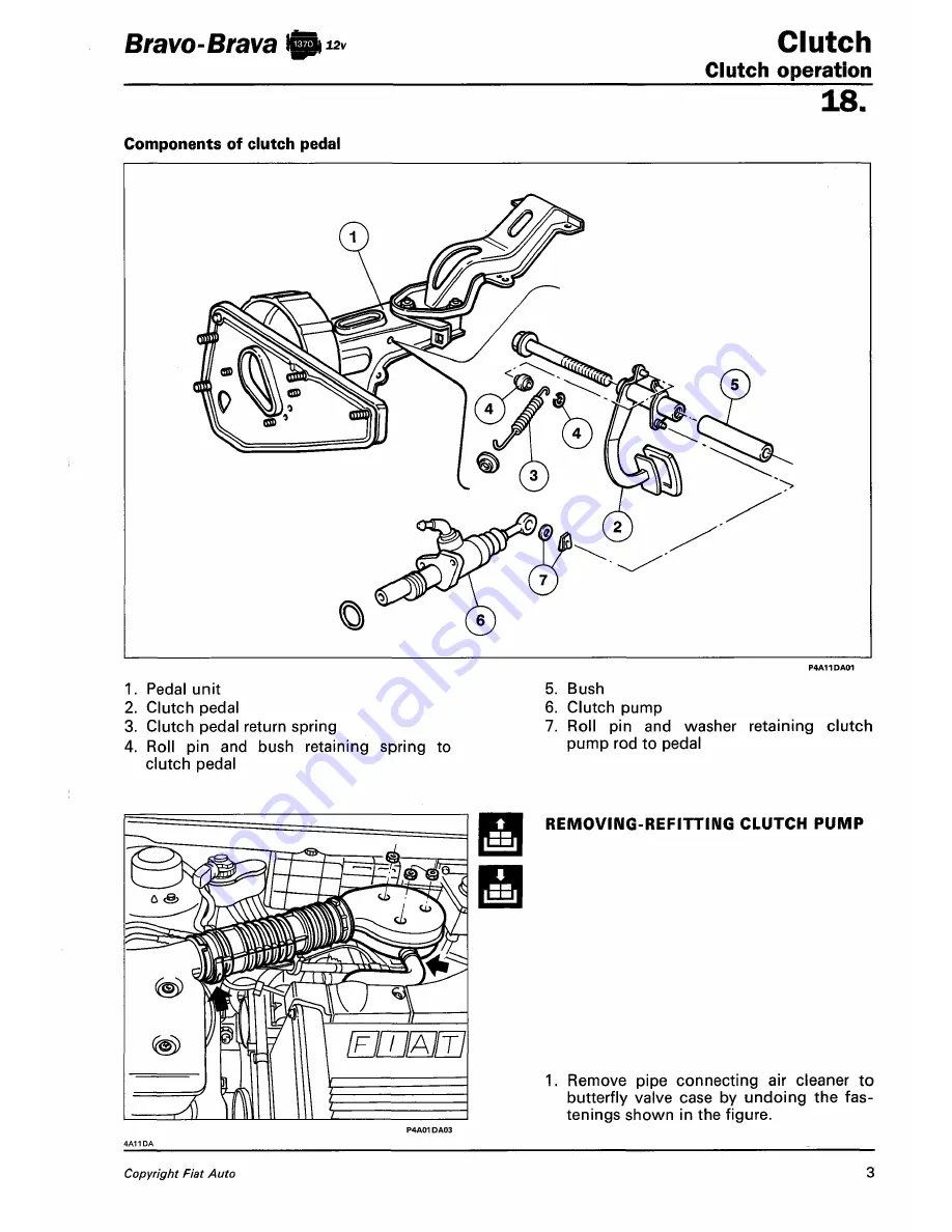 Fiat 1996 Brava Service Manual Download Page 803