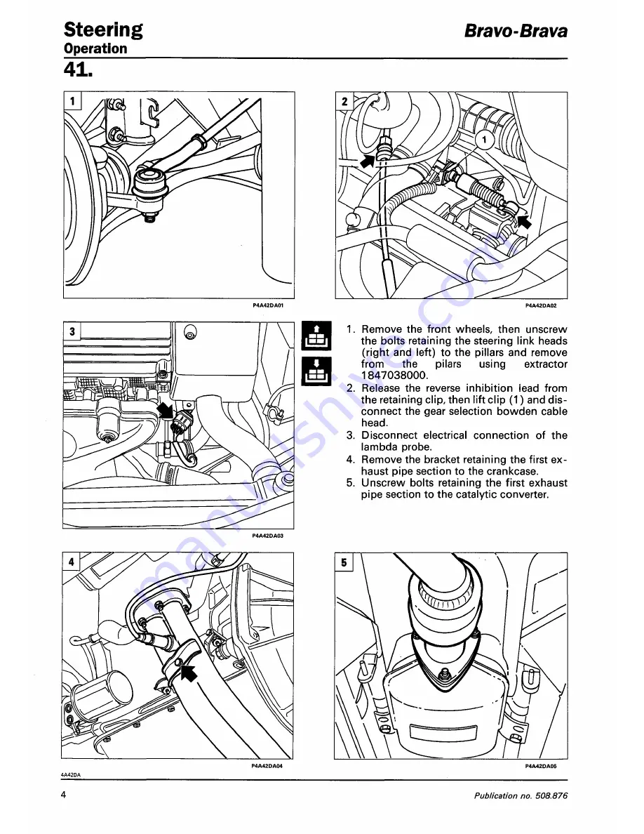 Fiat 1996 Brava Скачать руководство пользователя страница 836