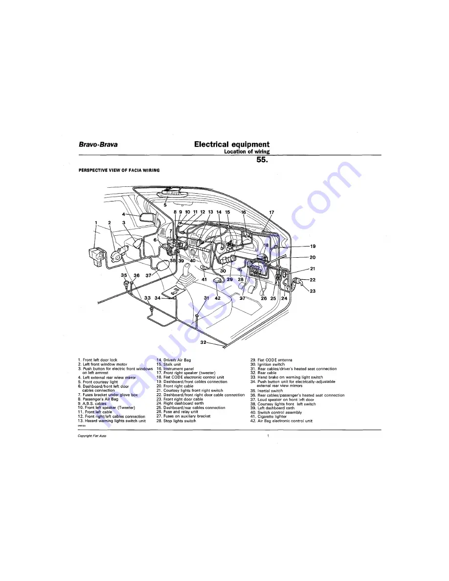 Fiat 1996 Brava Service Manual Download Page 847