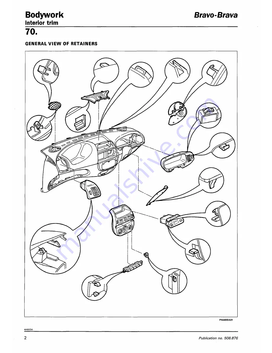 Fiat 1996 Brava Service Manual Download Page 855