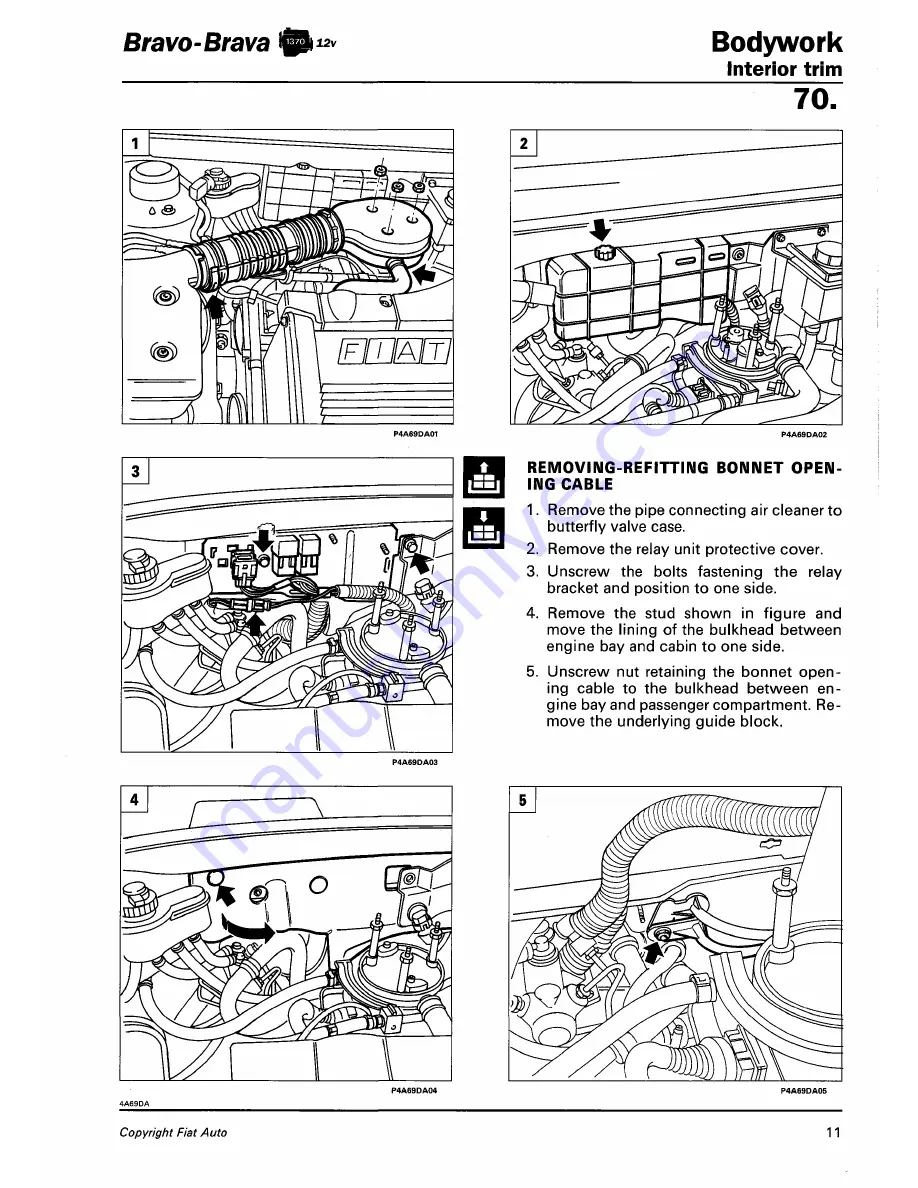 Fiat 1996 Brava Service Manual Download Page 864