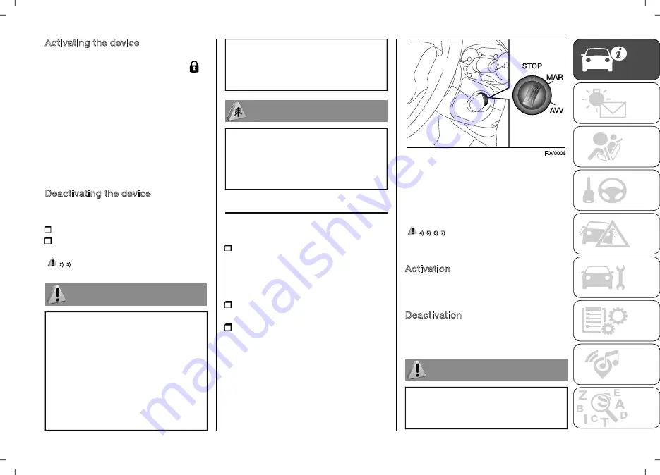 Fiat DOBLO 2015 Owner'S Handbook Manual Download Page 13