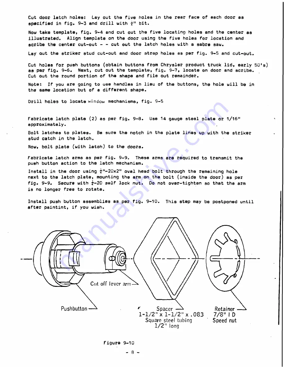 Fiberfab Jamaican 1976 Body Assembly Manual Download Page 9