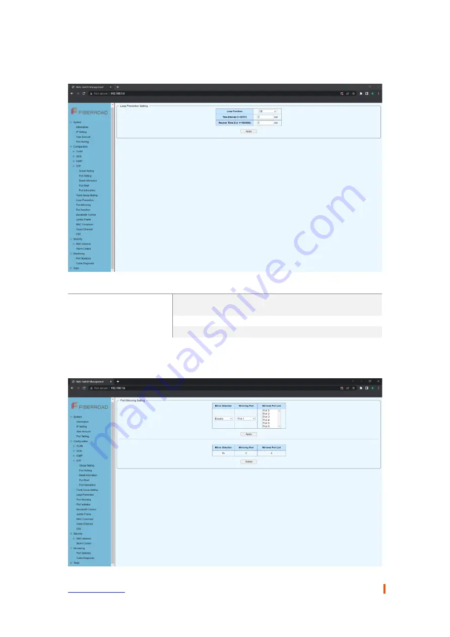 FIBERROAD FR-6R3204 User Manual Download Page 19