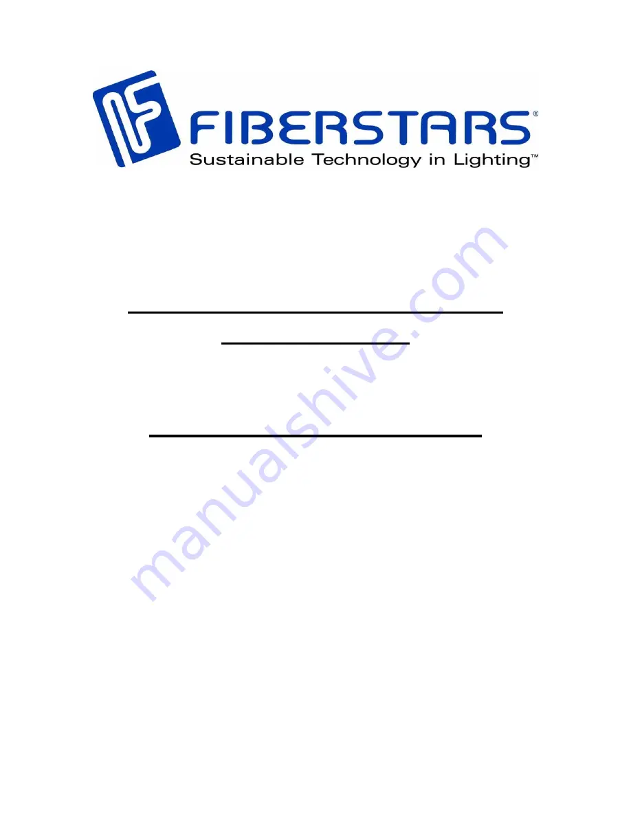 Fiberstars LRWF12-45 Installation Manual Download Page 1