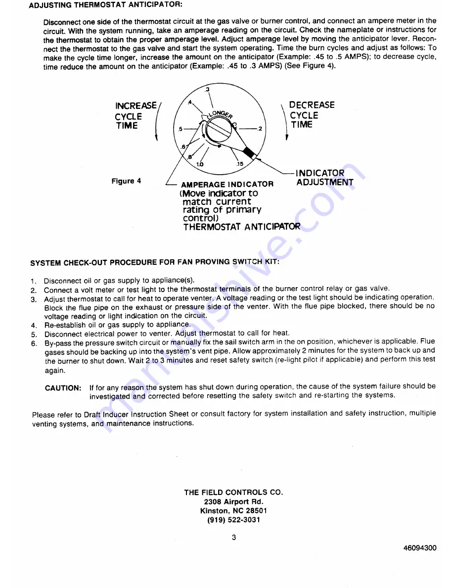 Field Controls 46094300 Скачать руководство пользователя страница 3