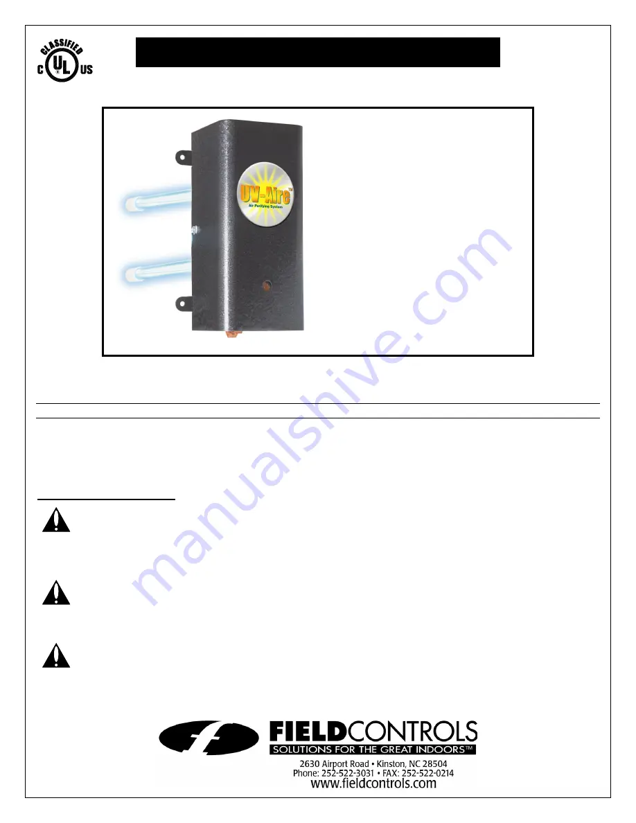 Field Controls 46453300 Скачать руководство пользователя страница 1