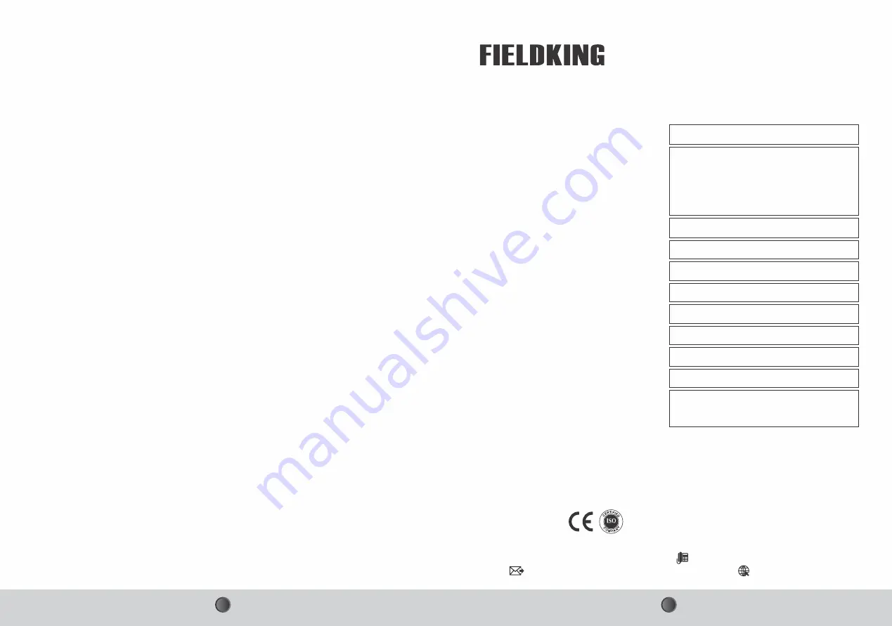 FIELDKING Power Harrow Operator'S Manual Download Page 16