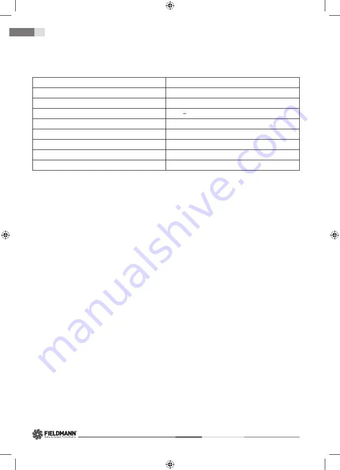 Fieldmann FDEB 200451-E User Manual Download Page 12