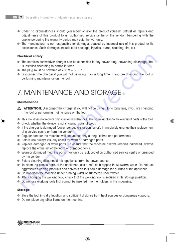 Fieldmann FDS 1006-A User Manual Download Page 10