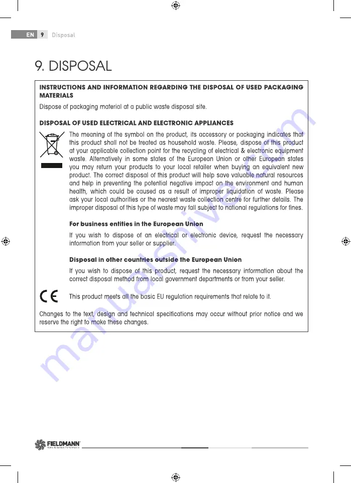 Fieldmann FDS 1006-A User Manual Download Page 12