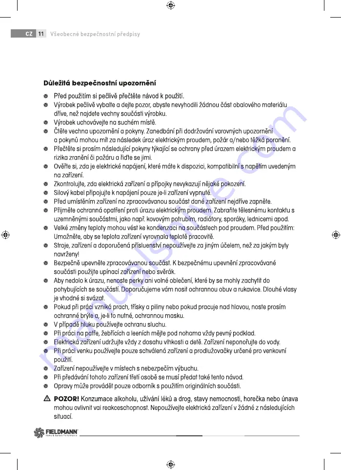 Fieldmann FDS 1006-A User Manual Download Page 16