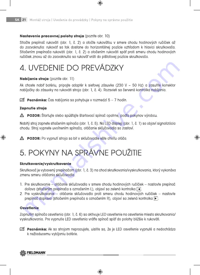 Fieldmann FDS 1006-A User Manual Download Page 32