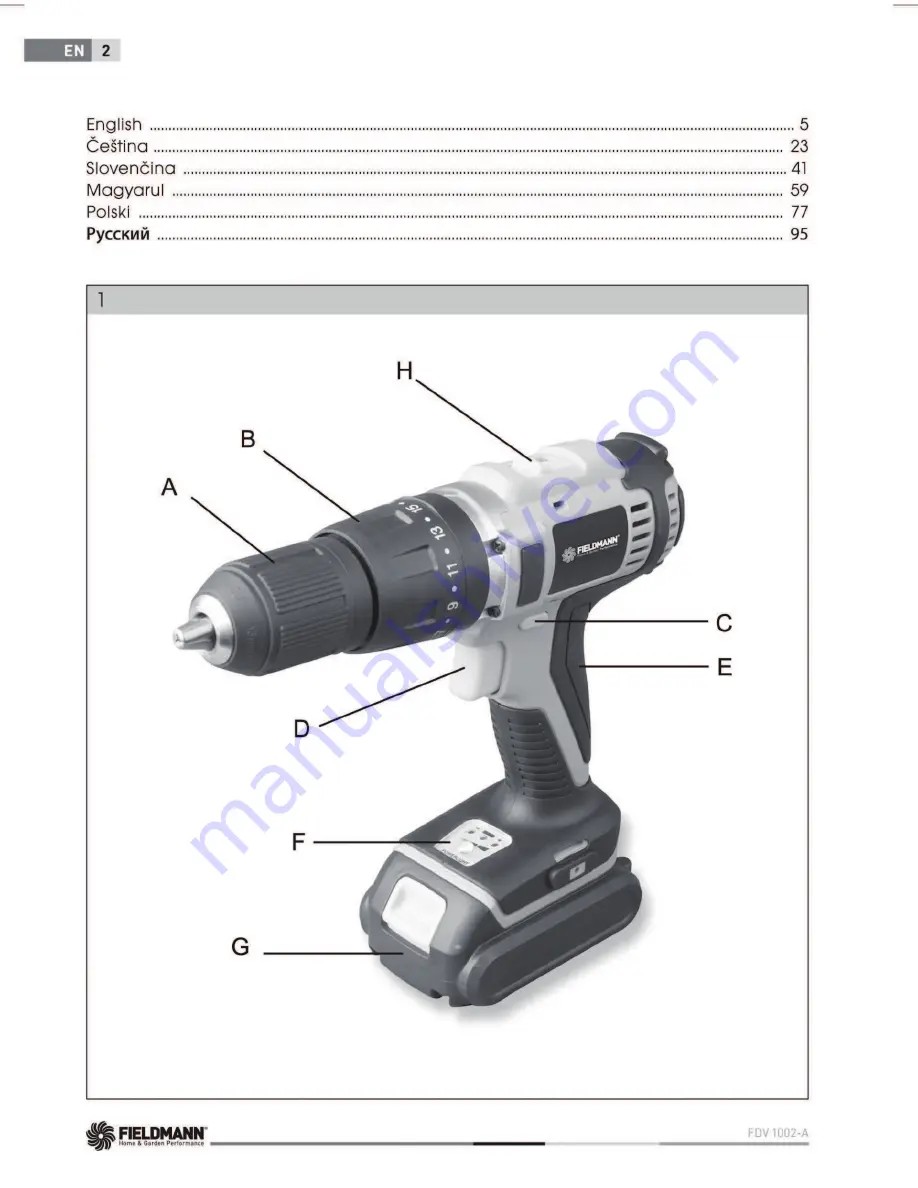 Fieldmann FDV 1002-A Instruction Manual Download Page 2