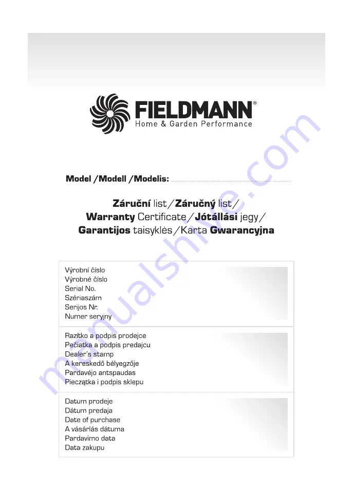 Fieldmann FZD 4007-E Скачать руководство пользователя страница 22