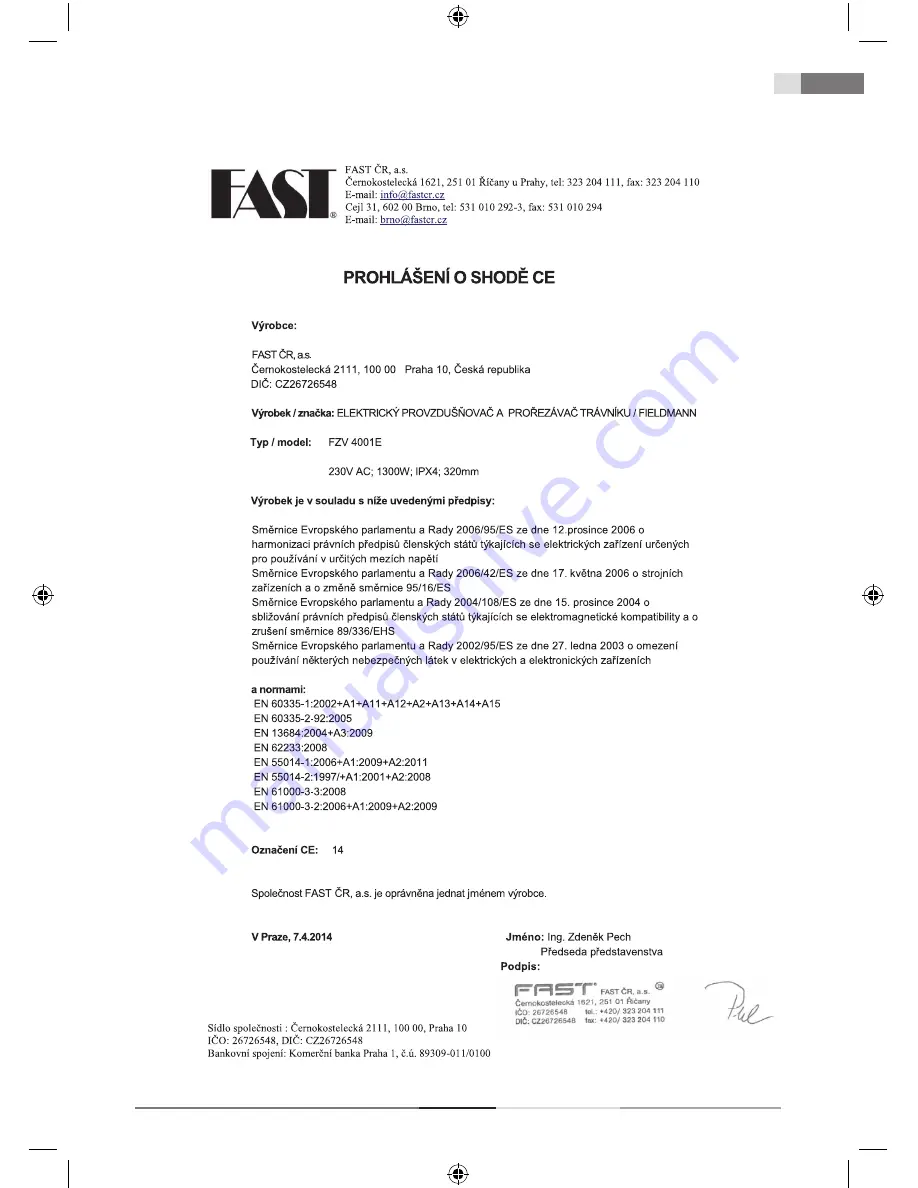 Fieldmann FZV 4001-E User Manual Download Page 143