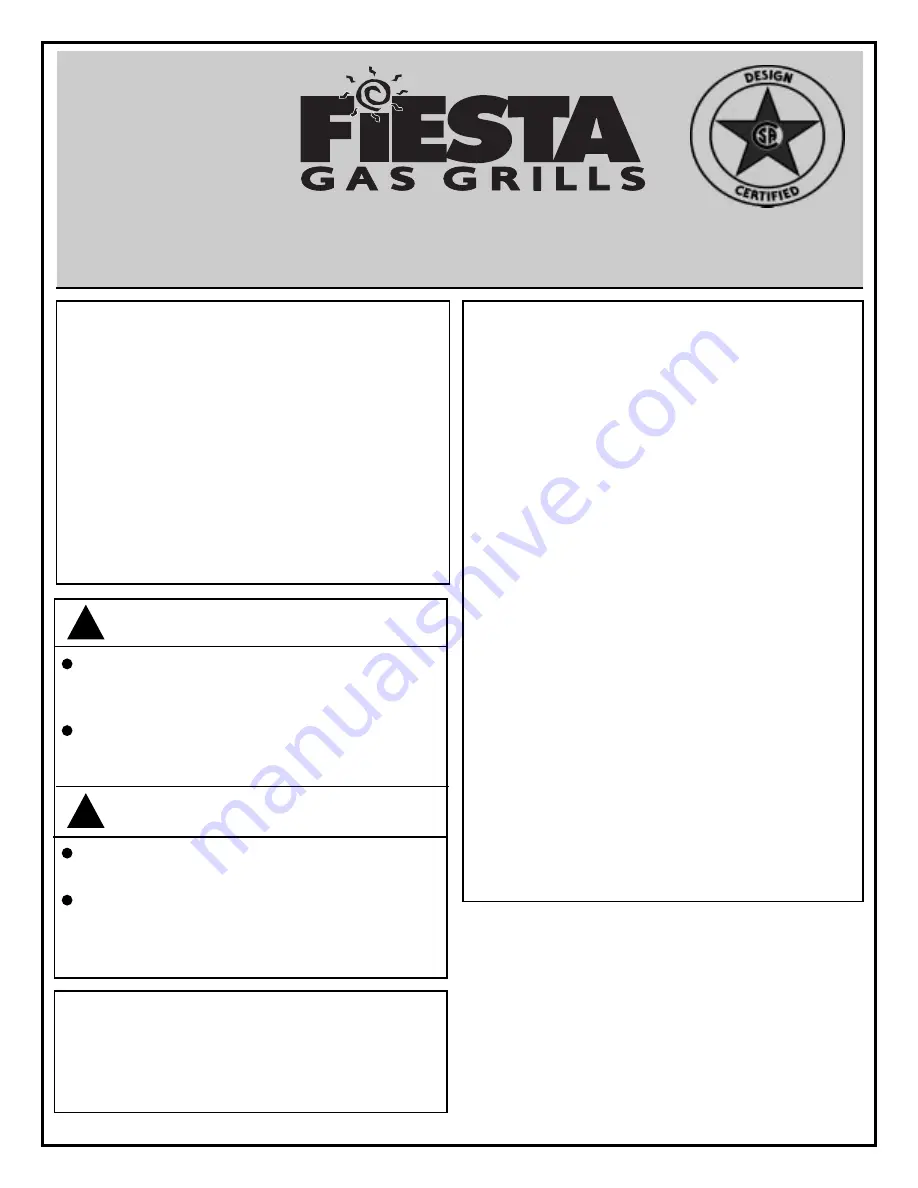 Fiesta ESD45055-B327 Assembly Manual Download Page 1