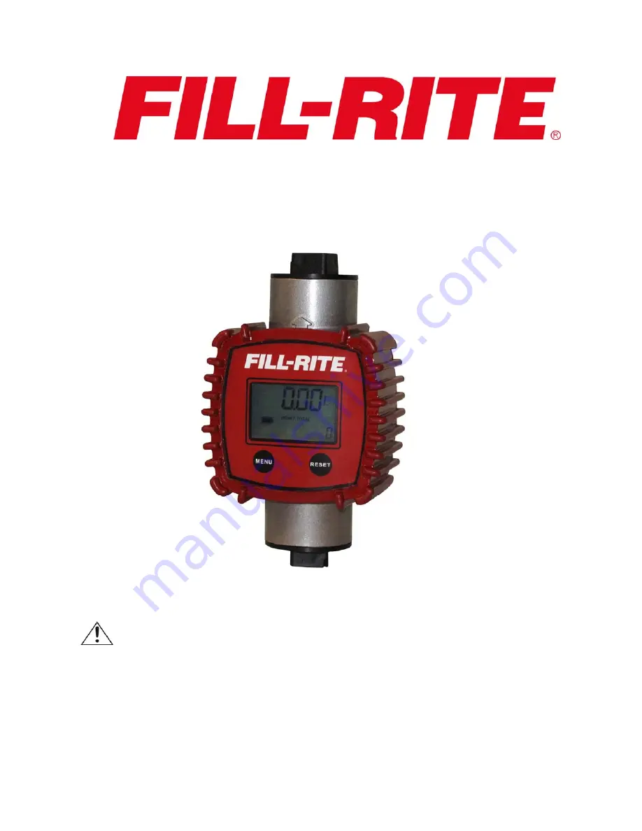 FILL-RITE FR1118-A10 Скачать руководство пользователя страница 1