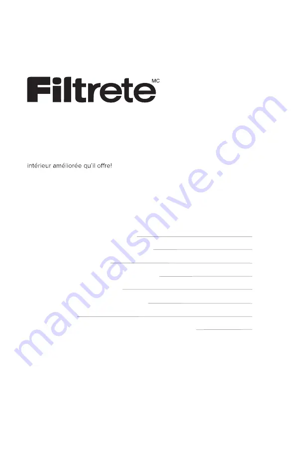 Filtrete FAP-T02 Manual Download Page 27