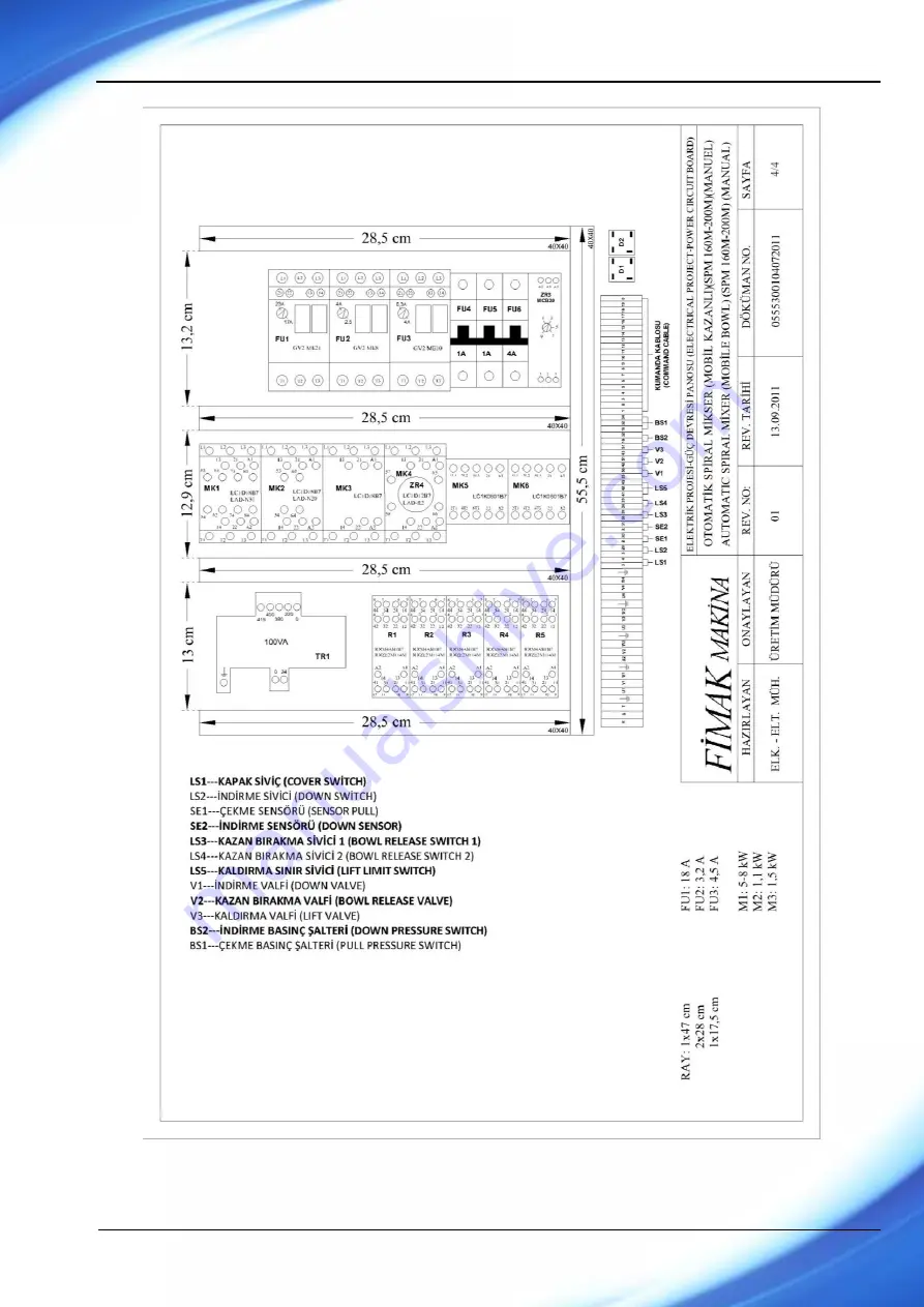 FIMAK SPM 100M Operation And Maintenance Book Download Page 44