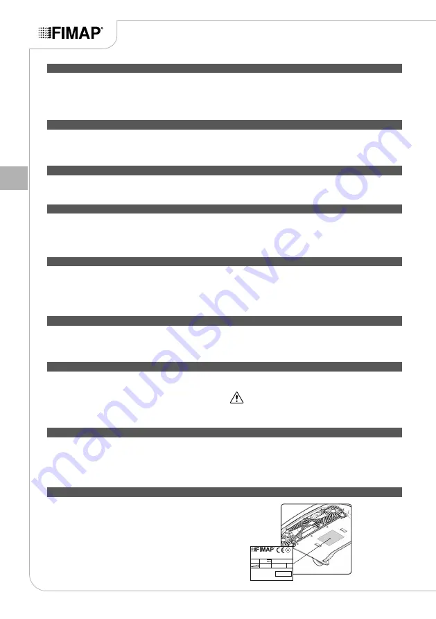 Fimap Broom Use And Maintenance Manual Download Page 56