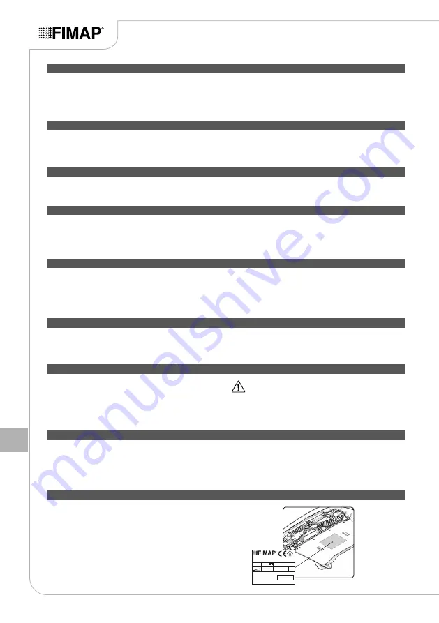 Fimap Broom Use And Maintenance Manual Download Page 166