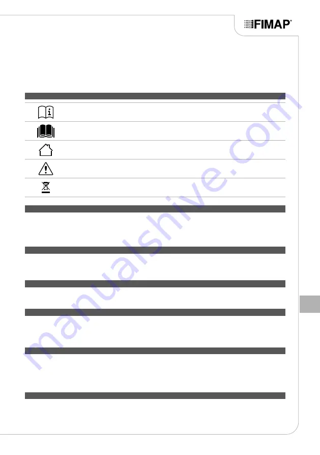 Fimap FB45 Use And Maintenance Manual Download Page 155