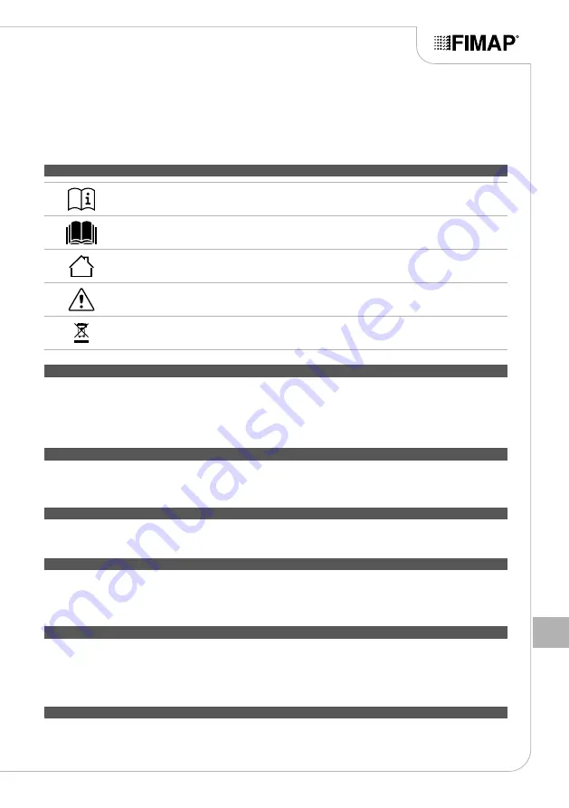 Fimap FB45 Use And Maintenance Manual Download Page 185