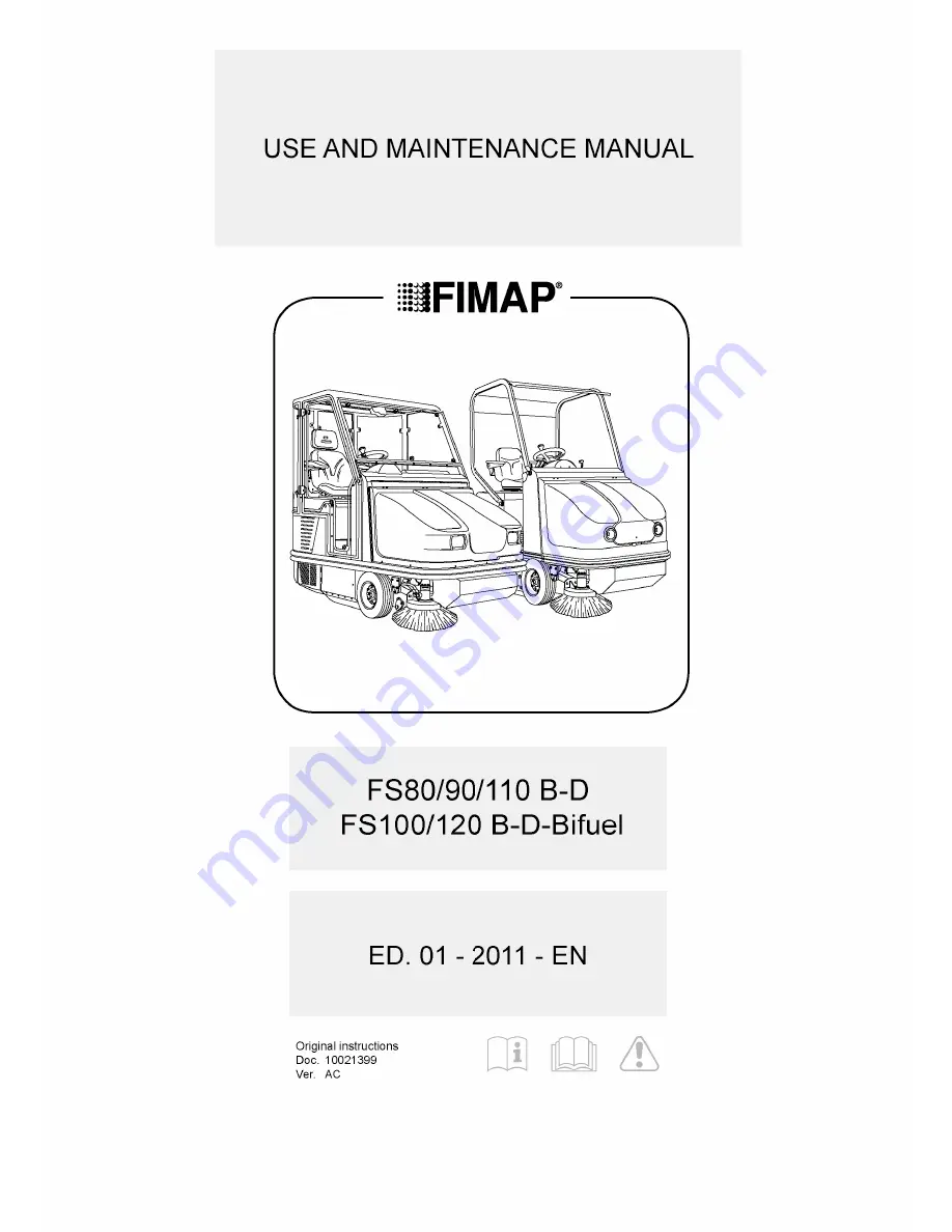 Fimap FS100 B Use And Maintenance Manual Download Page 1