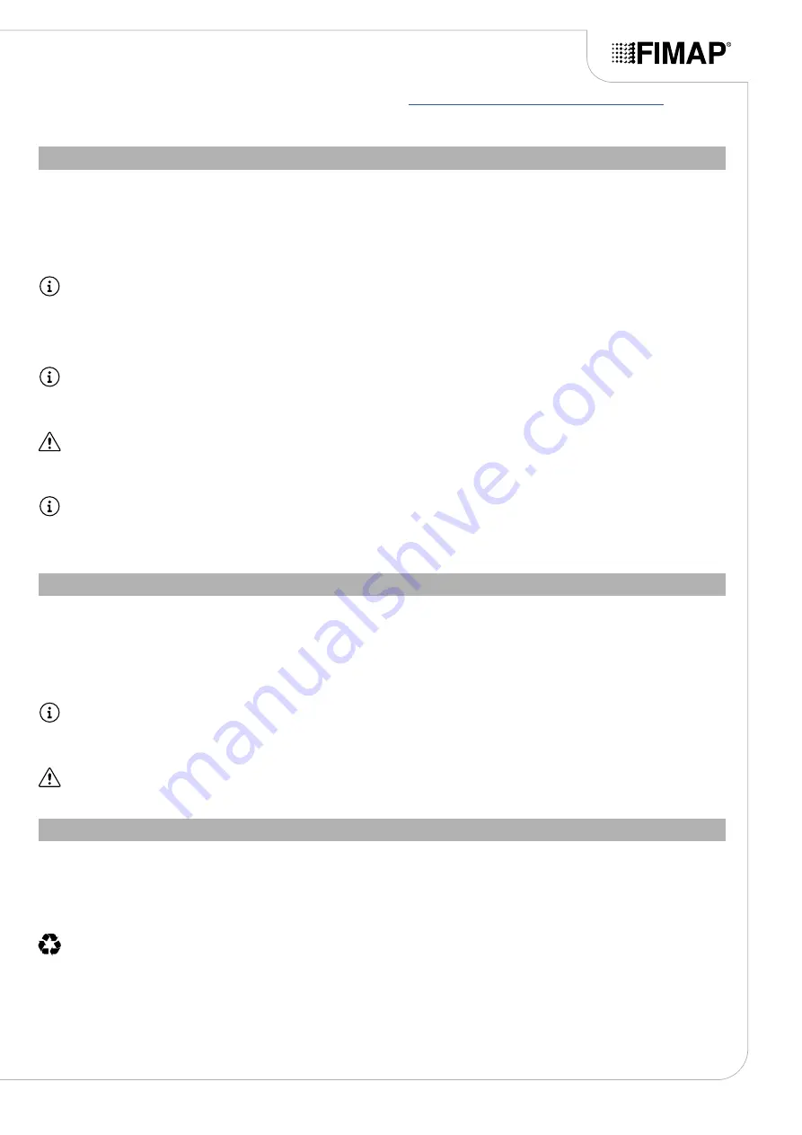 Fimap MAGNA PLUS Use And Maintenance Manual Download Page 37