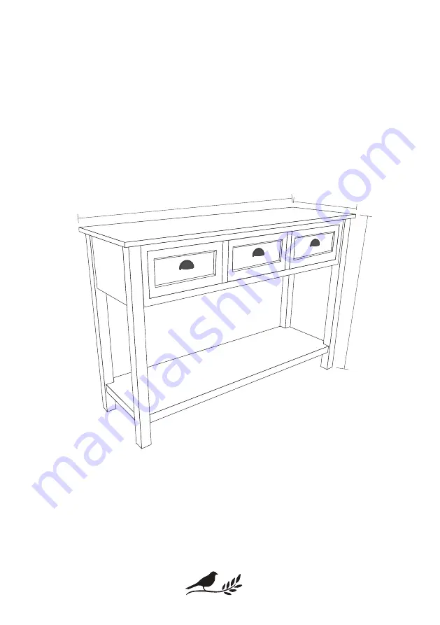 Finch Lockwood Console Table Product Manual Download Page 12