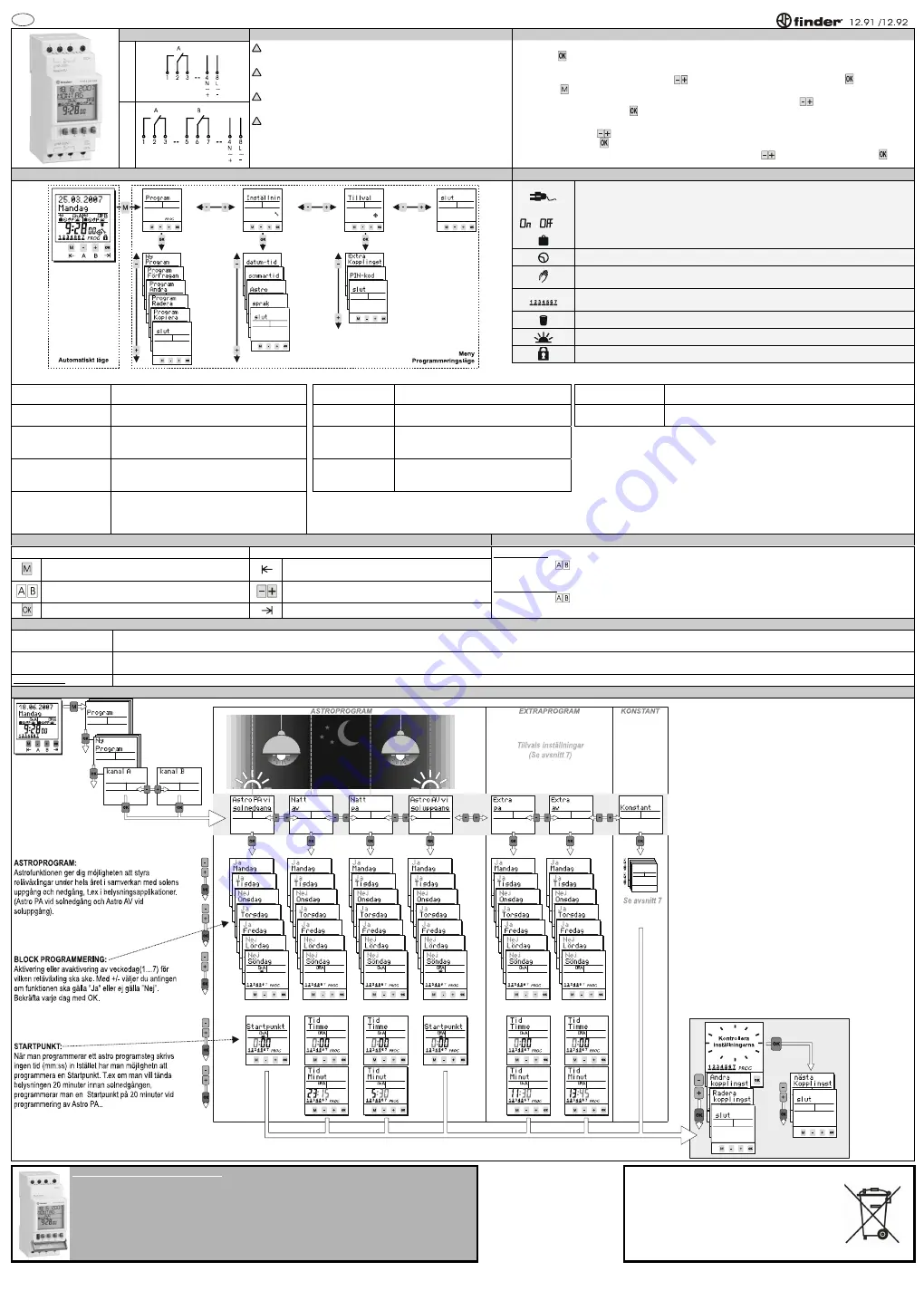 finder 12.91 Instruction Manual Download Page 8