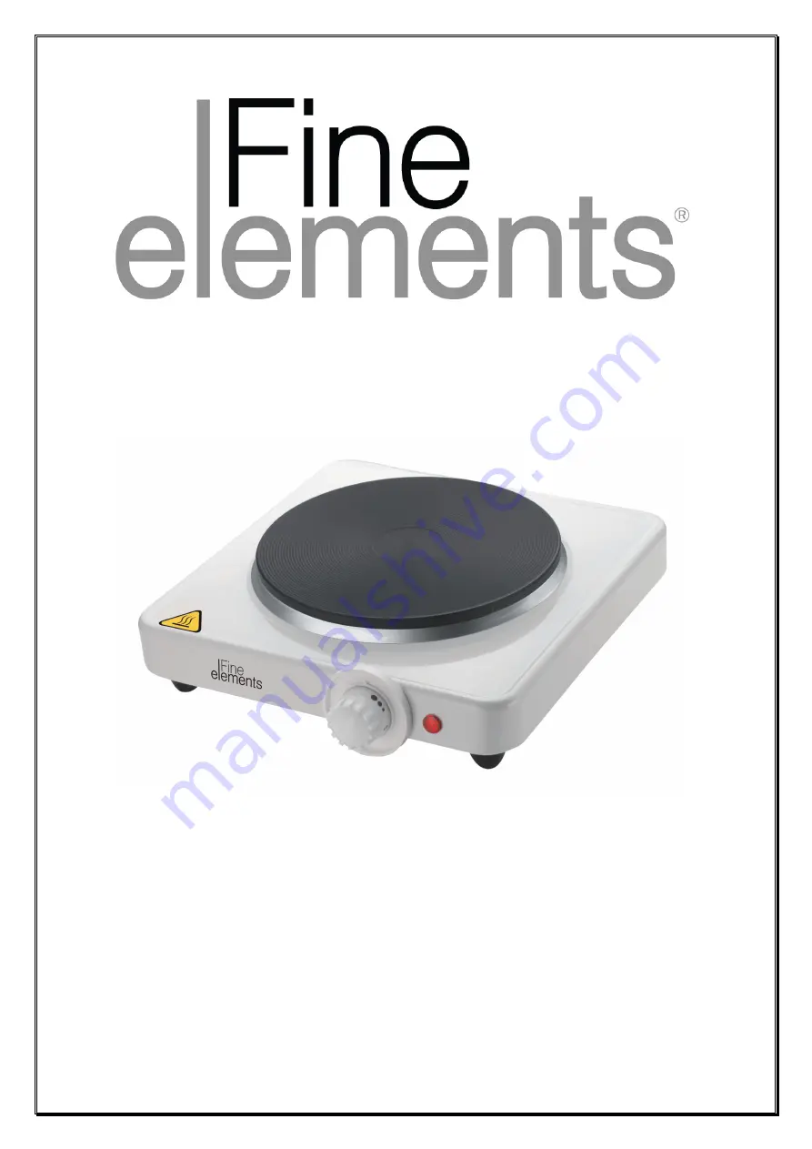 Fine elements SDA40 Quick Start Manual Download Page 1