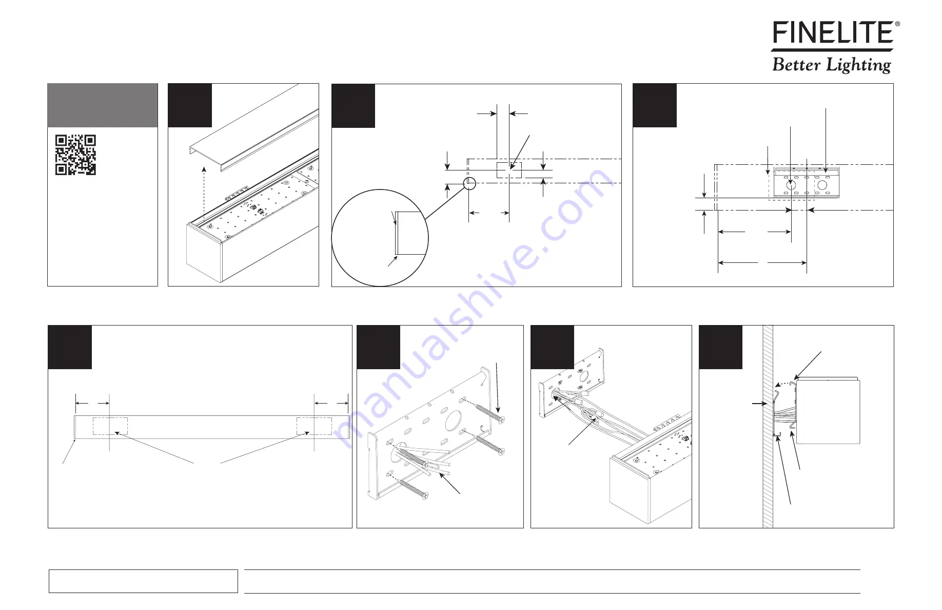 Finelite HP-4 Recessed Installation Instructions Download Page 1