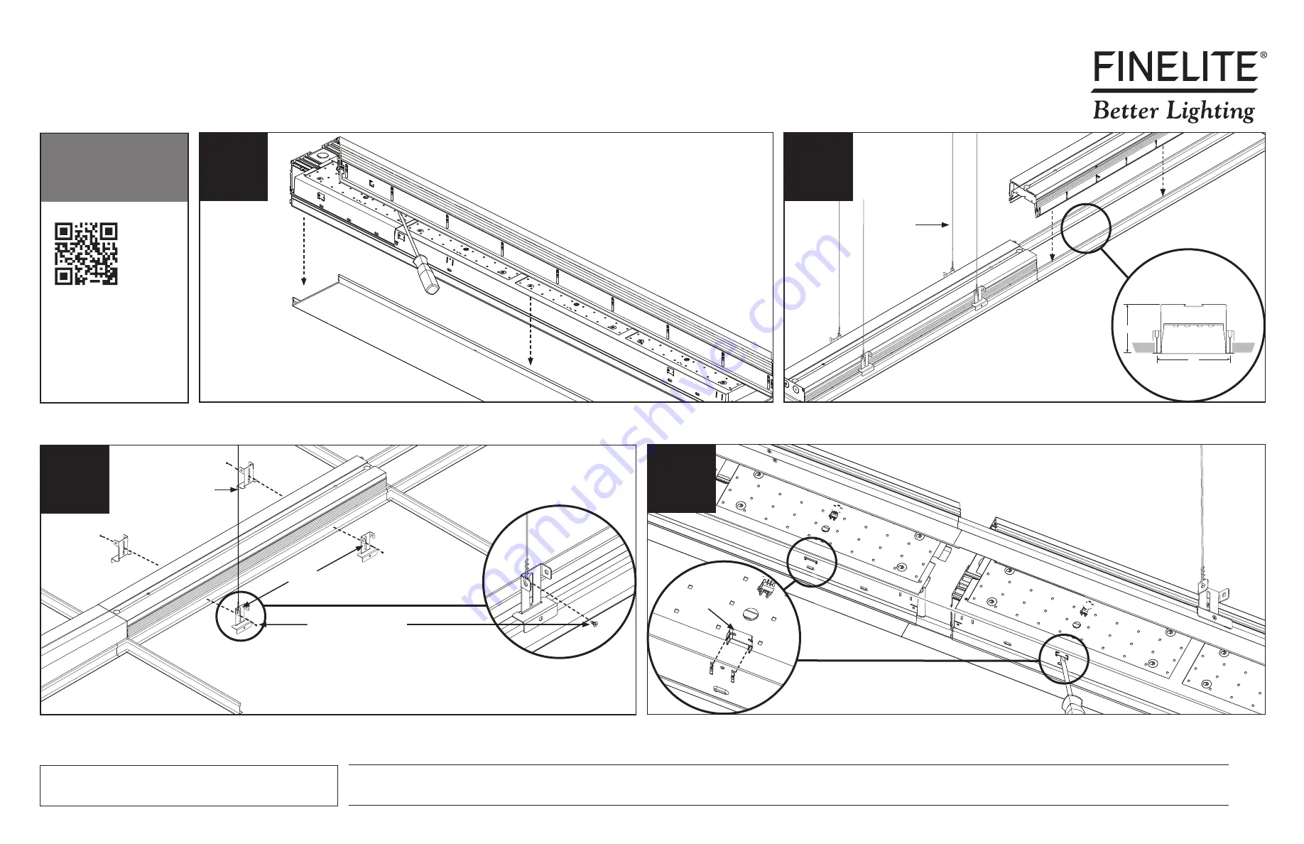 Finelite HP-6 Recessed Flush Diffuser Tech Zone 6