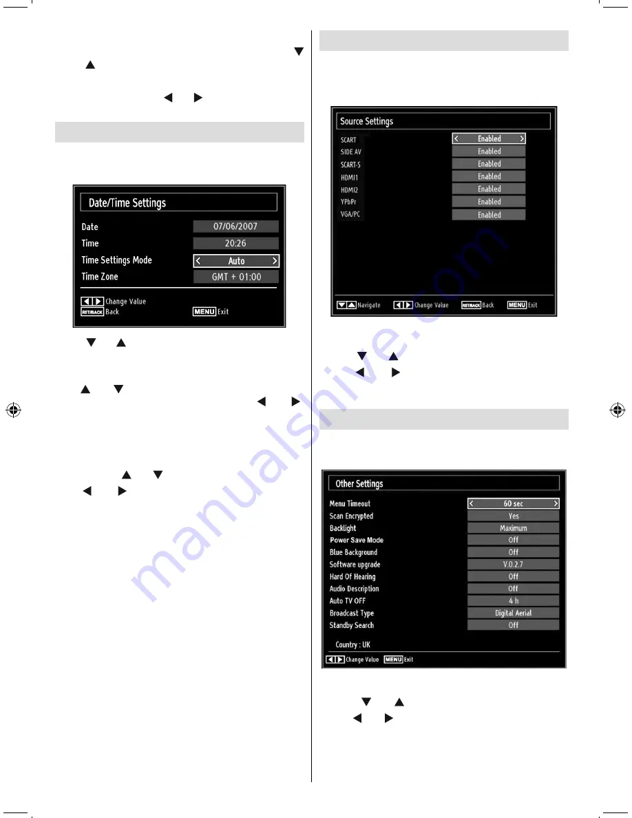 Finlux 26FLHD847 Owner'S Manual Download Page 59