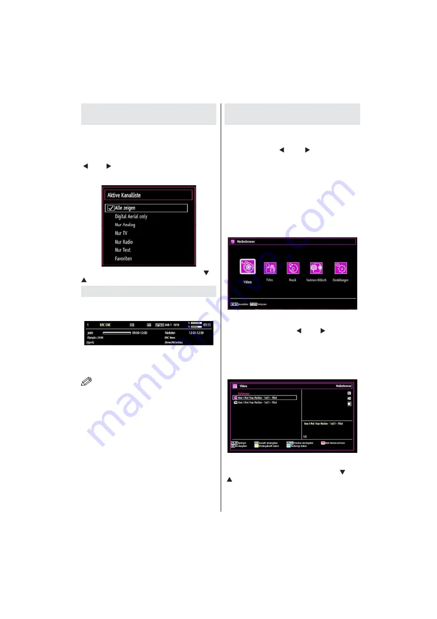 Finlux 26FLHYR910LHU Owner'S Manual Download Page 22