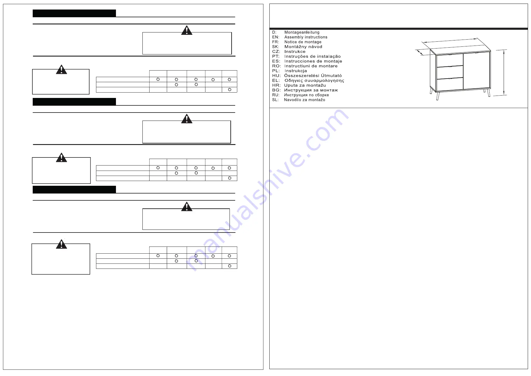 Finori Cuba 1-Trend CU1/137 Manual Download Page 1