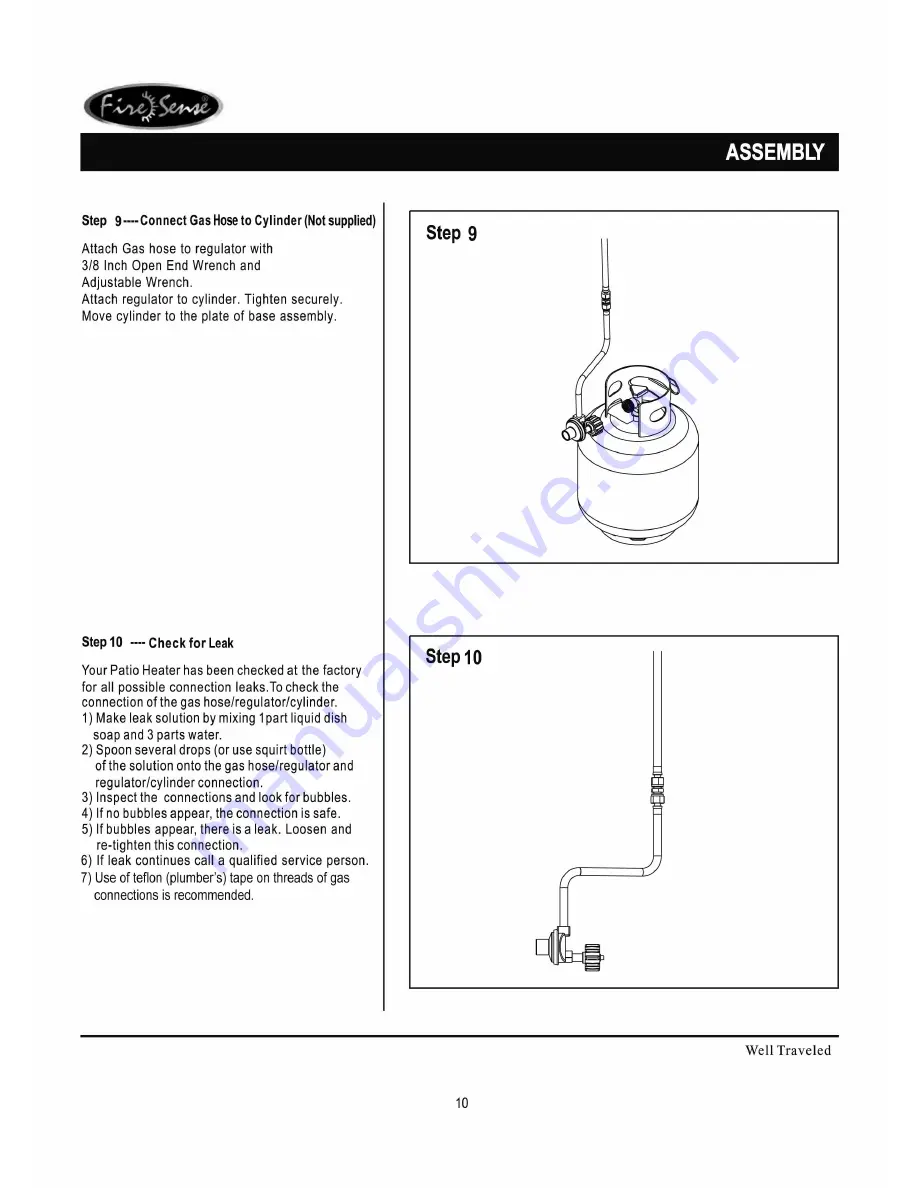 Fire Sense 11201 Deluxe Скачать руководство пользователя страница 10