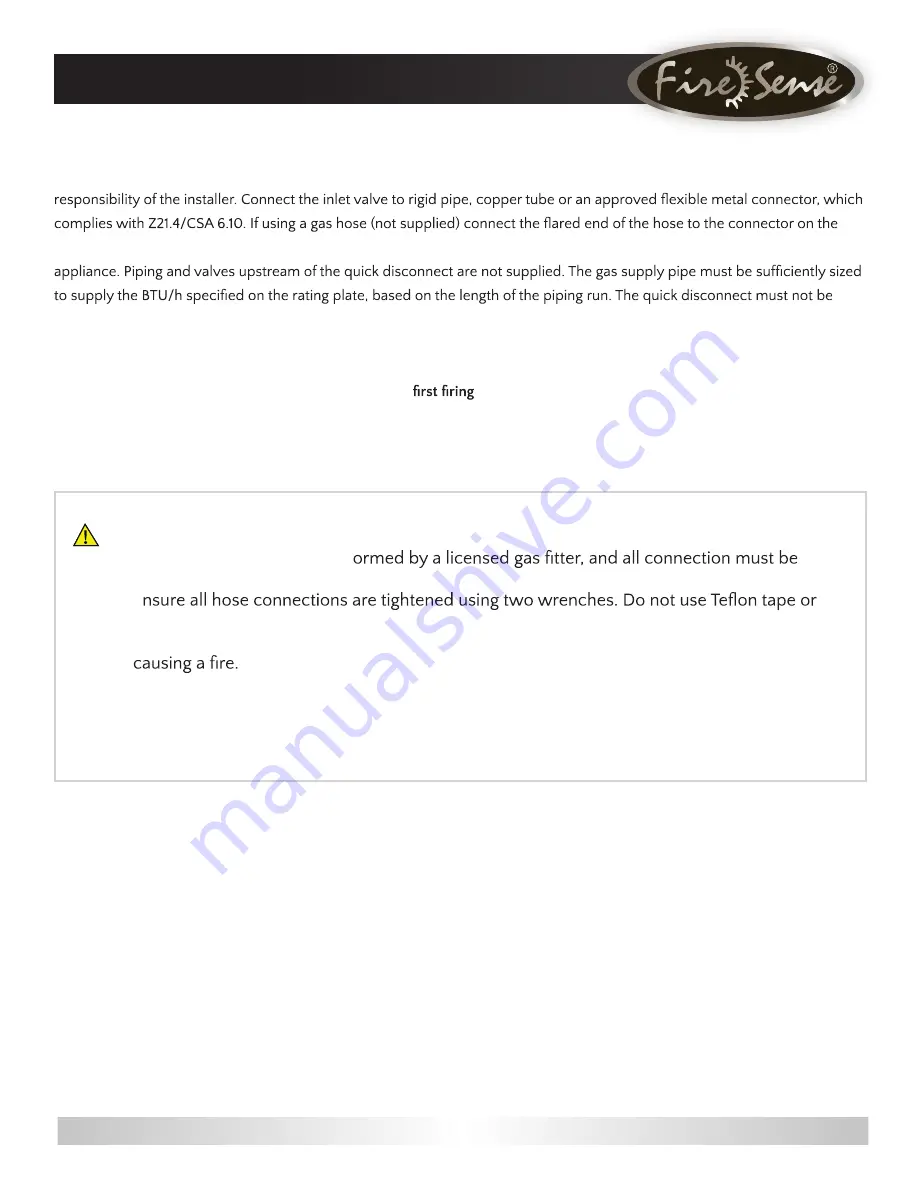 Fire Sense 308514141 Manual Download Page 15