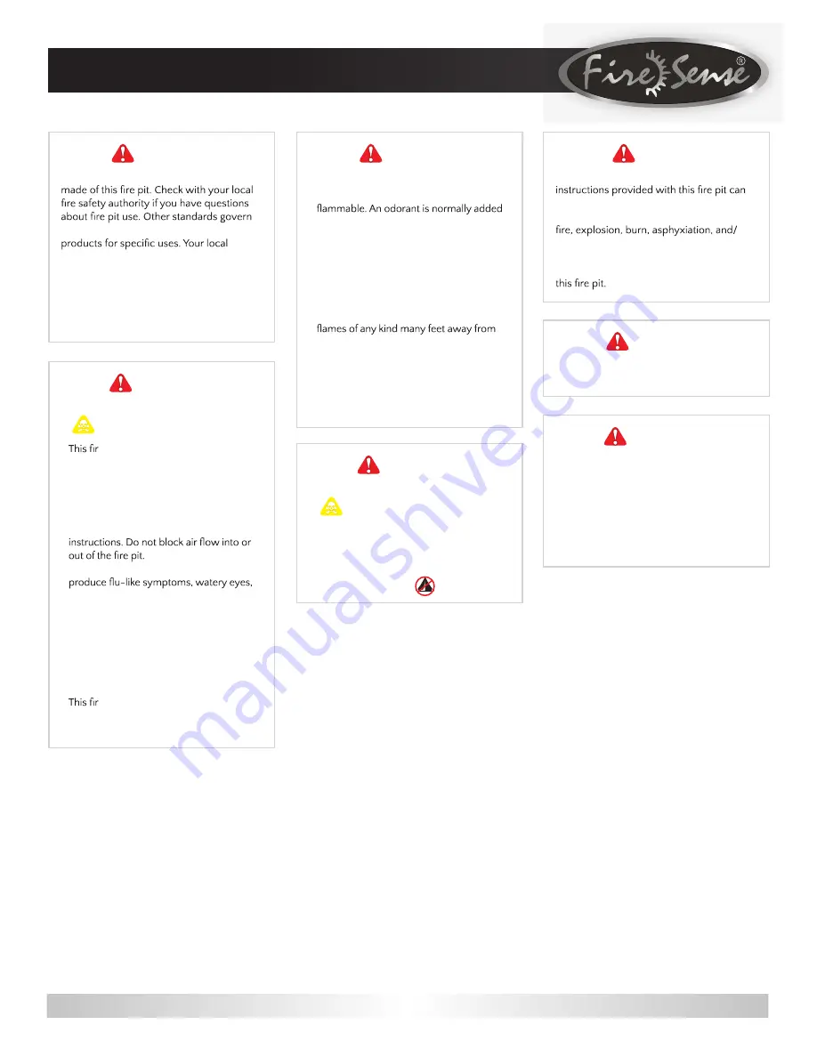 Fire Sense Bravos Manual Download Page 5