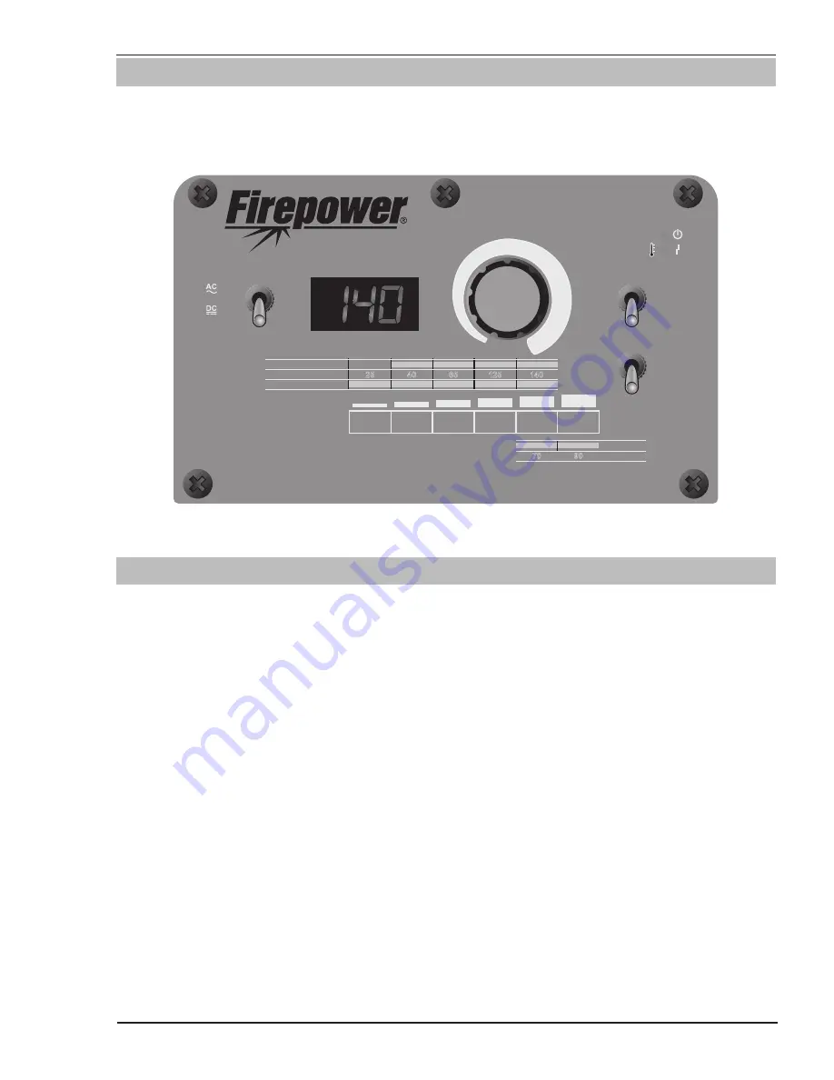 Firepower TIG 140 AC/DC Operating Manual Download Page 43