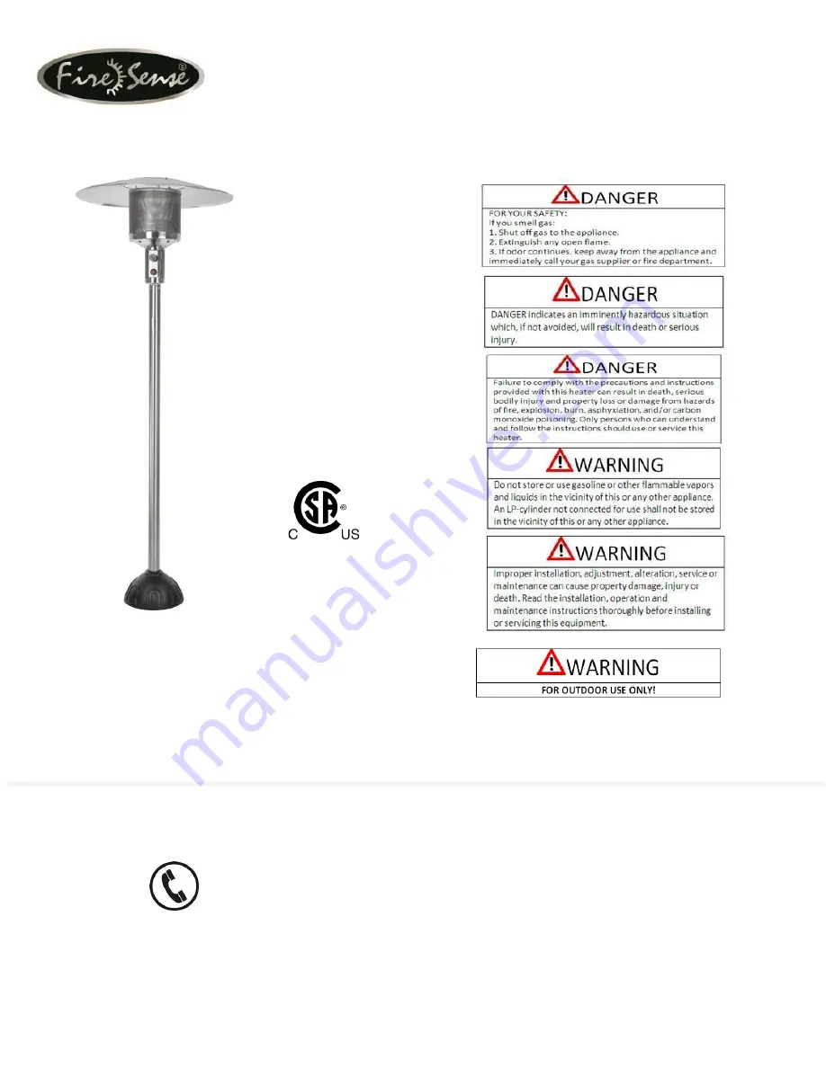 Firesense LIP-10A-TGG-NTS-1 Manual Download Page 1