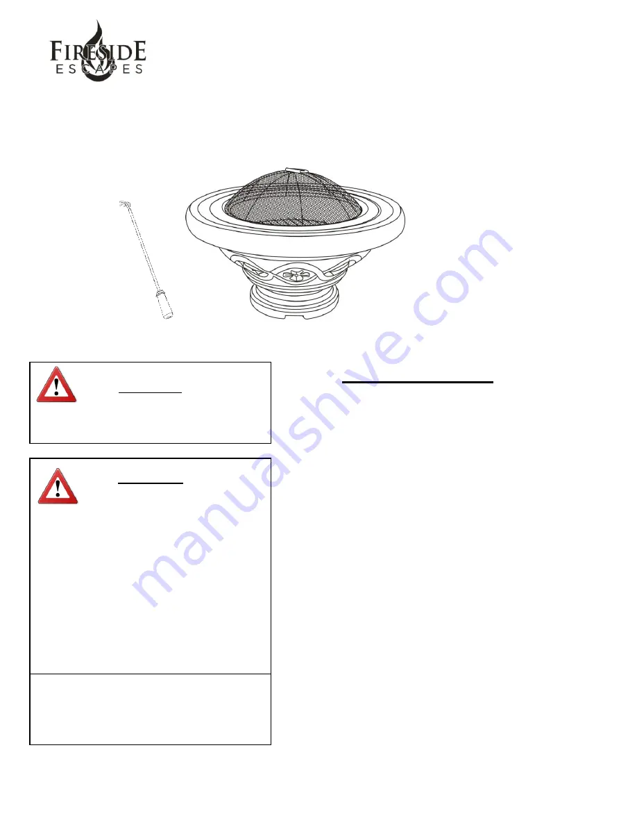 Fireside MW1305 Instruction Manual Download Page 1