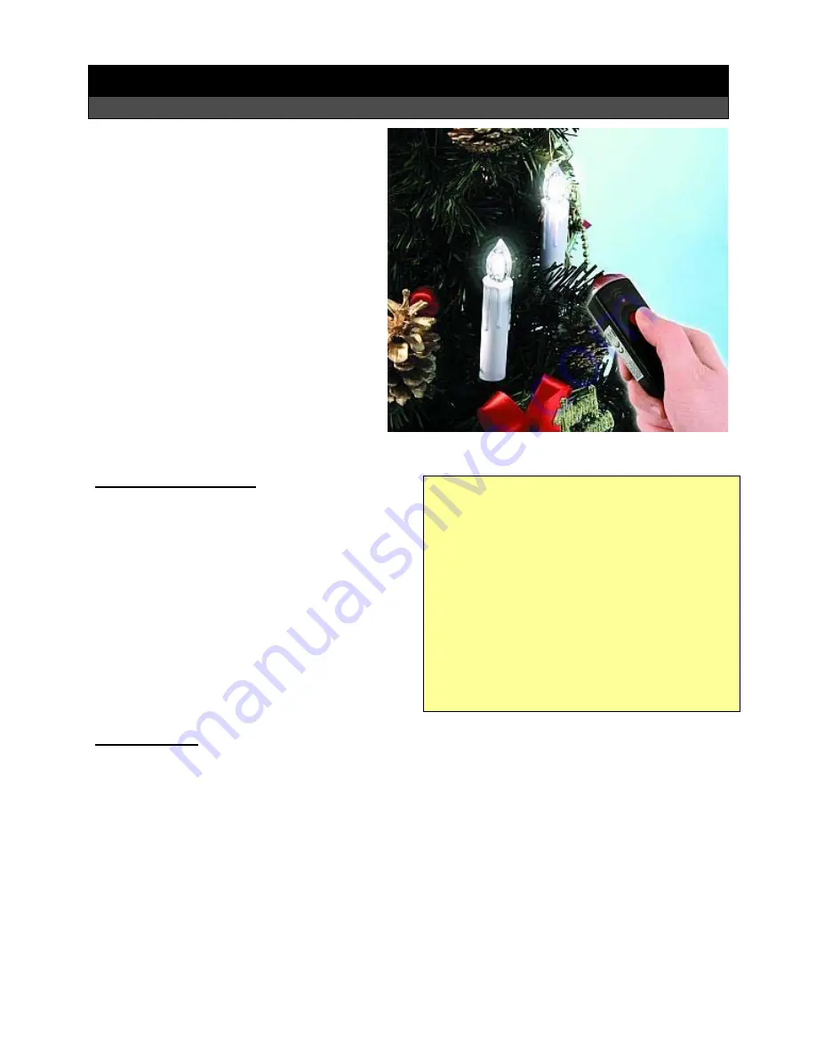 Firma McShine Candle 12 Reference Manual Download Page 3