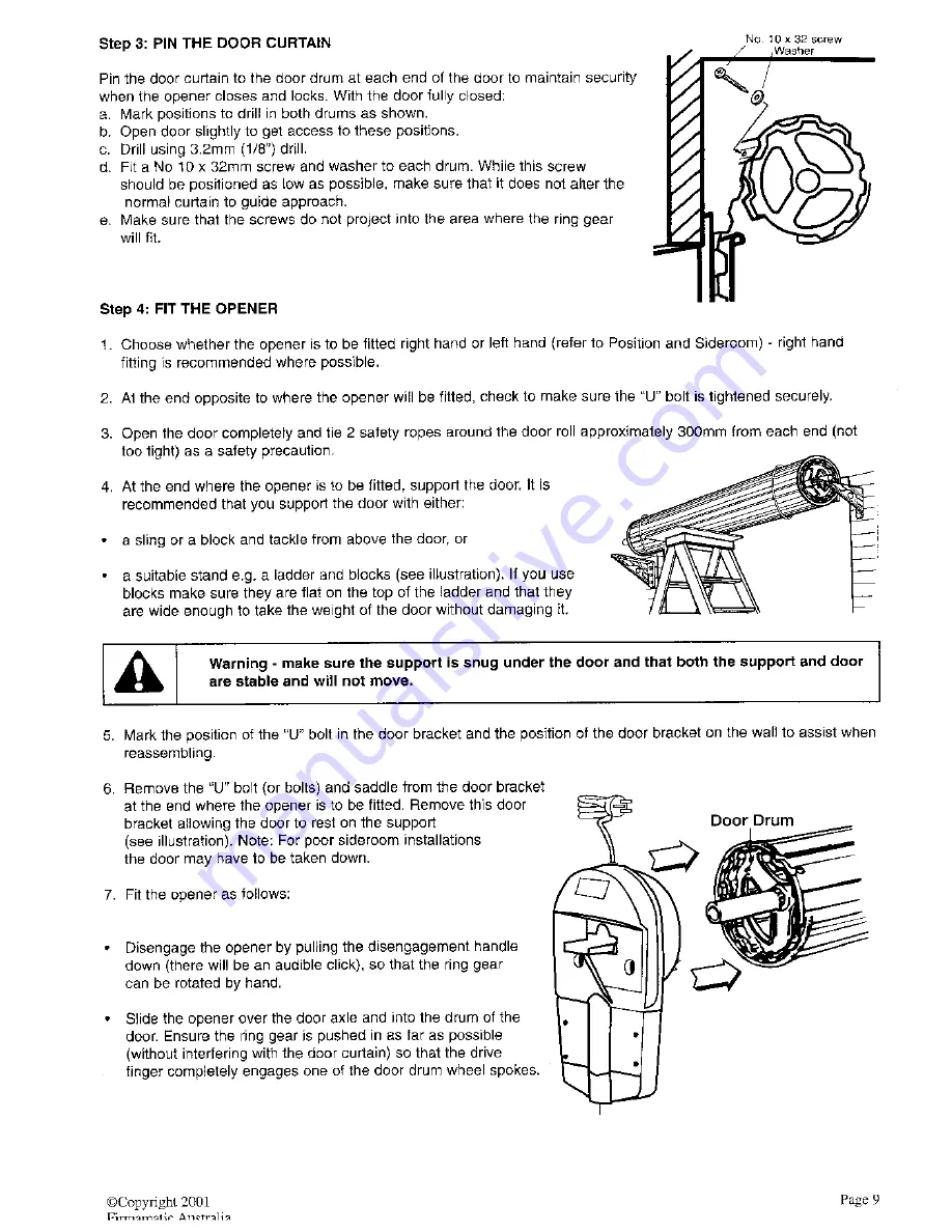 Firmamatic AS3350 Instruction Manual Download Page 9