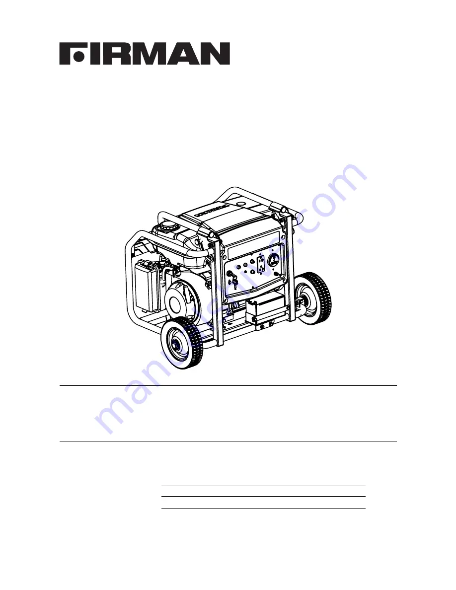 Firman ECO4000 Owner'S Manual Download Page 1