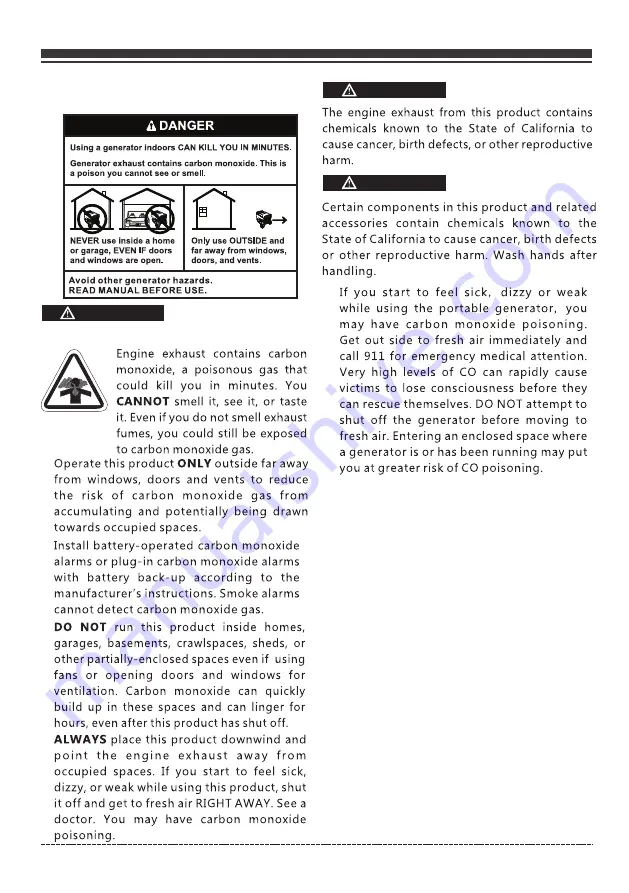 Firman H05751 Owner'S Manual Download Page 5