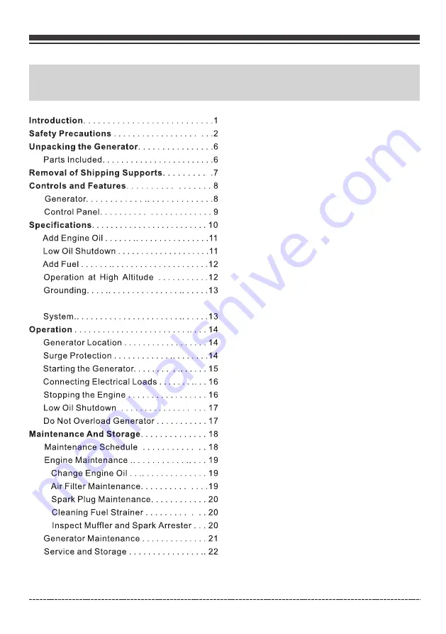 Firman R-P03601 Owner'S Manual Download Page 2