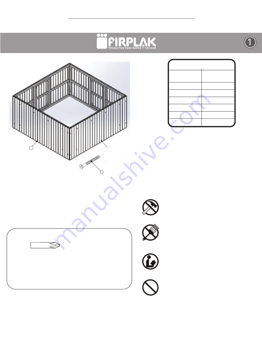 firplak Chattanoogan Assembly Instructions Download Page 1